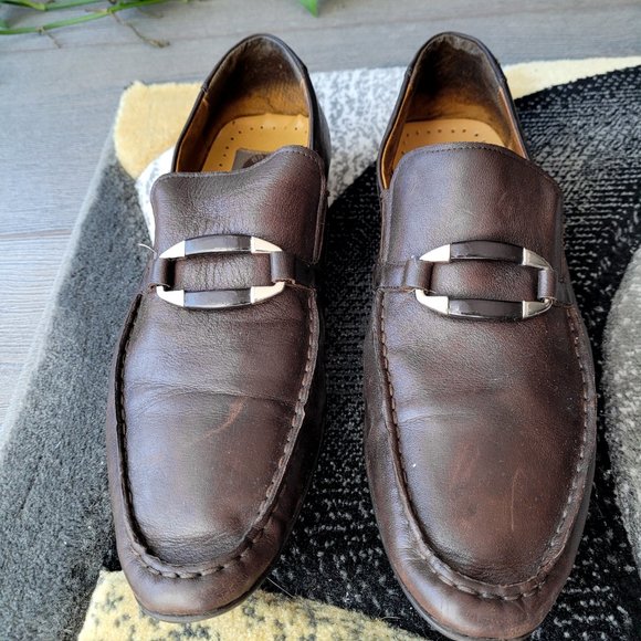 Brand Q Handmade Luxury Italian Brown Leather Almond Toe Moccasins main image 8